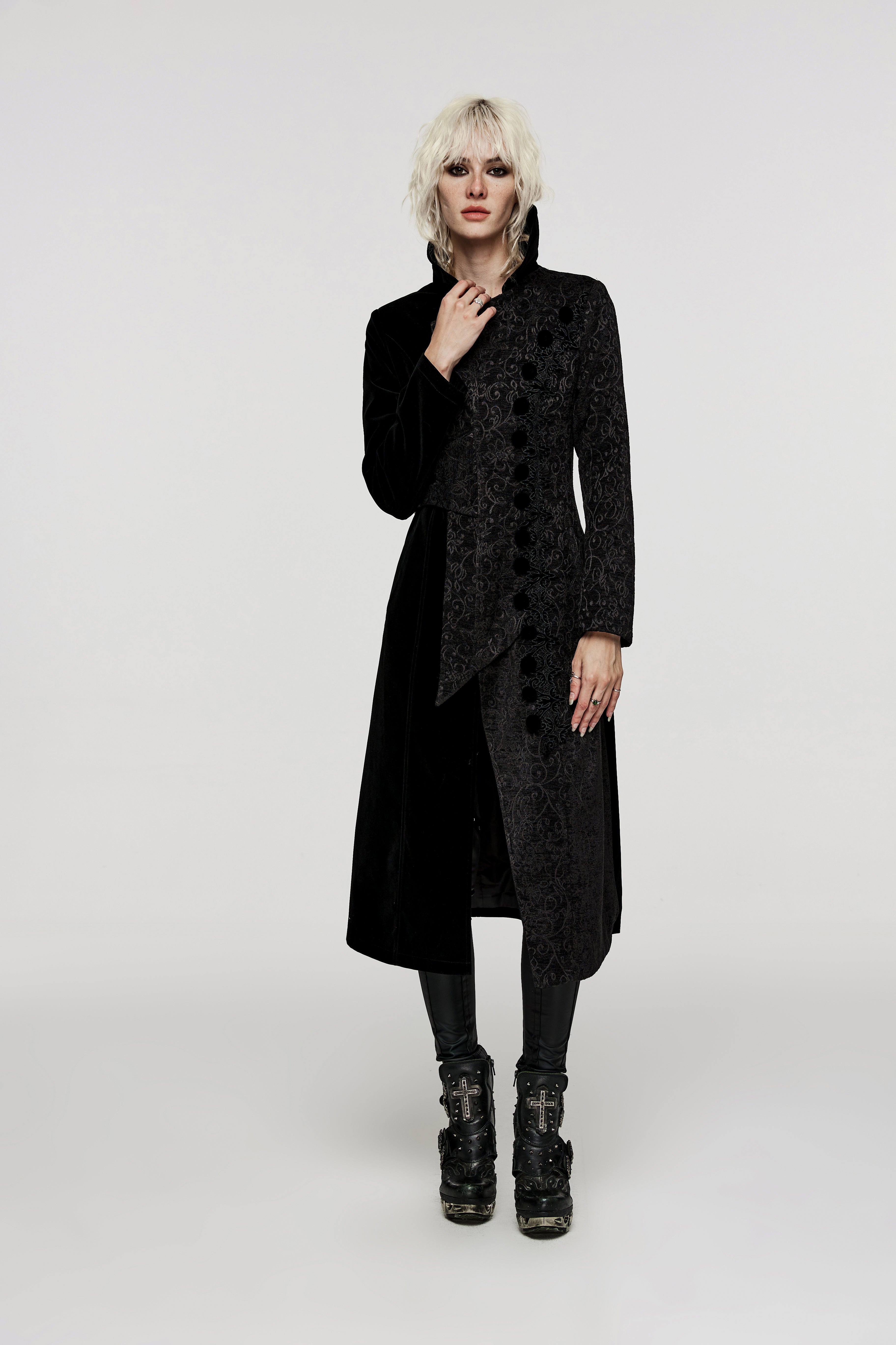 Goth Double Splicing Coat– Punkravestore