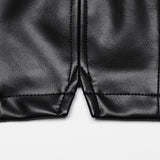 Punk minimalist leather vest