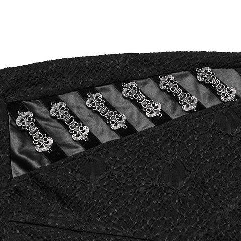 Goth texture knitting leggings