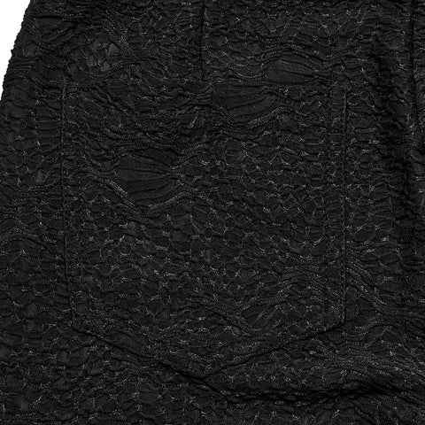 Goth texture knitting leggings