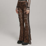 Goth See-through Lace Flared  Trousers