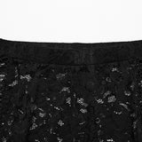 Goth See-through Lace Flared  Trousers