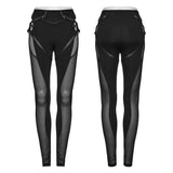 PUNK Radial Hollow  Leggings