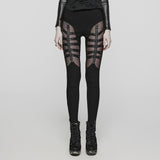 Punk Sexy split hollow leggings