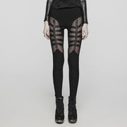 Punk Sexy split hollow leggings