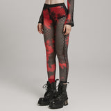 2024 PUNK tie-dyed mesh leggings