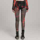 2024 PUNK tie-dyed mesh leggings