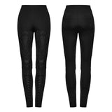 Goth lace decal leggings