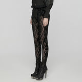 Goth Mesh Pattern Leggings