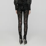 Goth Mesh Pattern Leggings