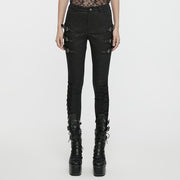 Goth retro metal leggings