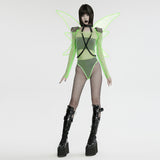 Punk Iridescent  Mesh Butterfly Wings