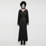 Gothic Bat Sleeves Visual Dress