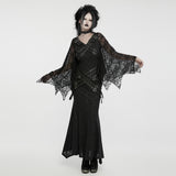 Gothic Bat Sleeves Visual Dress