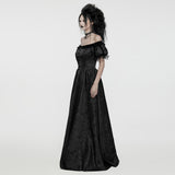 Goth retro velvet formal dress