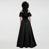 Goth retro velvet formal dress