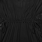 Low neck goth hollow formal dress