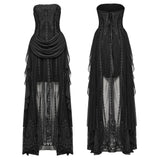 Goth 3D Embroidered Dress