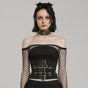 Punk Double layered Adjustable Corset