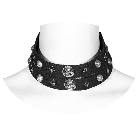 2024 Punk metal rivet choker