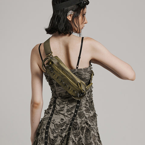 PUNK One Shoulder Spiked Bag