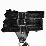 PUNK PU Leather Choker Harness