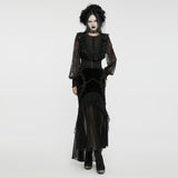 Goth lace hollow corset