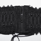 Goth lace hollow corset