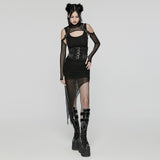 Punk Oval Eyelets Corset