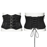 Punk Oval Eyelets Corset