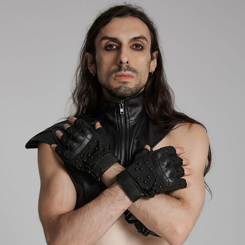 Cyberpunk Armored Gloves
