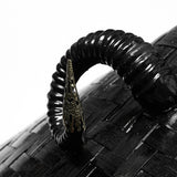 Punk Dark Sheep Horn Conical Hat