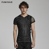 Punk lightwave printed T-shirt