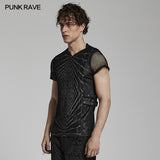 Punk lightwave printed T-shirt