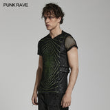 Punk lightwave printed T-shirt