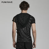 Punk lightwave printed T-shirt