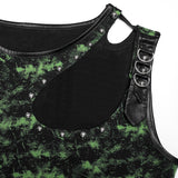 Punk Daily  hollow shoulder Vest