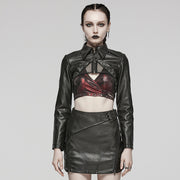 Punk Spikes Short Leather Jacket