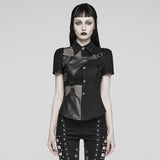 2024 Punk asymmetrical shirt