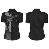 2024 Punk asymmetrical shirt