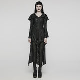 Goth decadent hooded knitted jacket