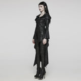 Goth decadent hooded knitted jacket