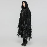 Dark Goth Gorgeous Feather Cloak