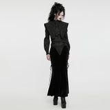 Retro goth wide shoulder shirt