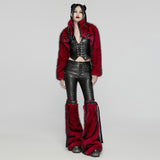 Punk personalized short fur jacket