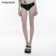 Personality Swimwear Punk Accessories Stretch Swimsuit Bottom