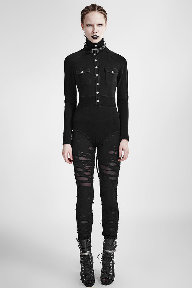 Broken Mesh Gothic Pants/leggings For Women– Punkravestore