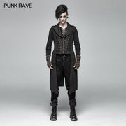 Steampunk The Rope Long Zipper Vest