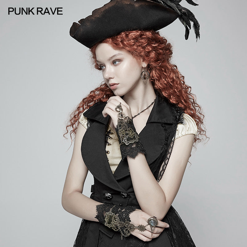 Womens Steampunk Gear Lace Gloves– Punkravestore