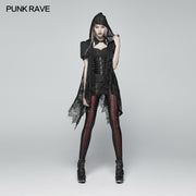 Gothic Daily Lightweight Translucent Lace Long Vest